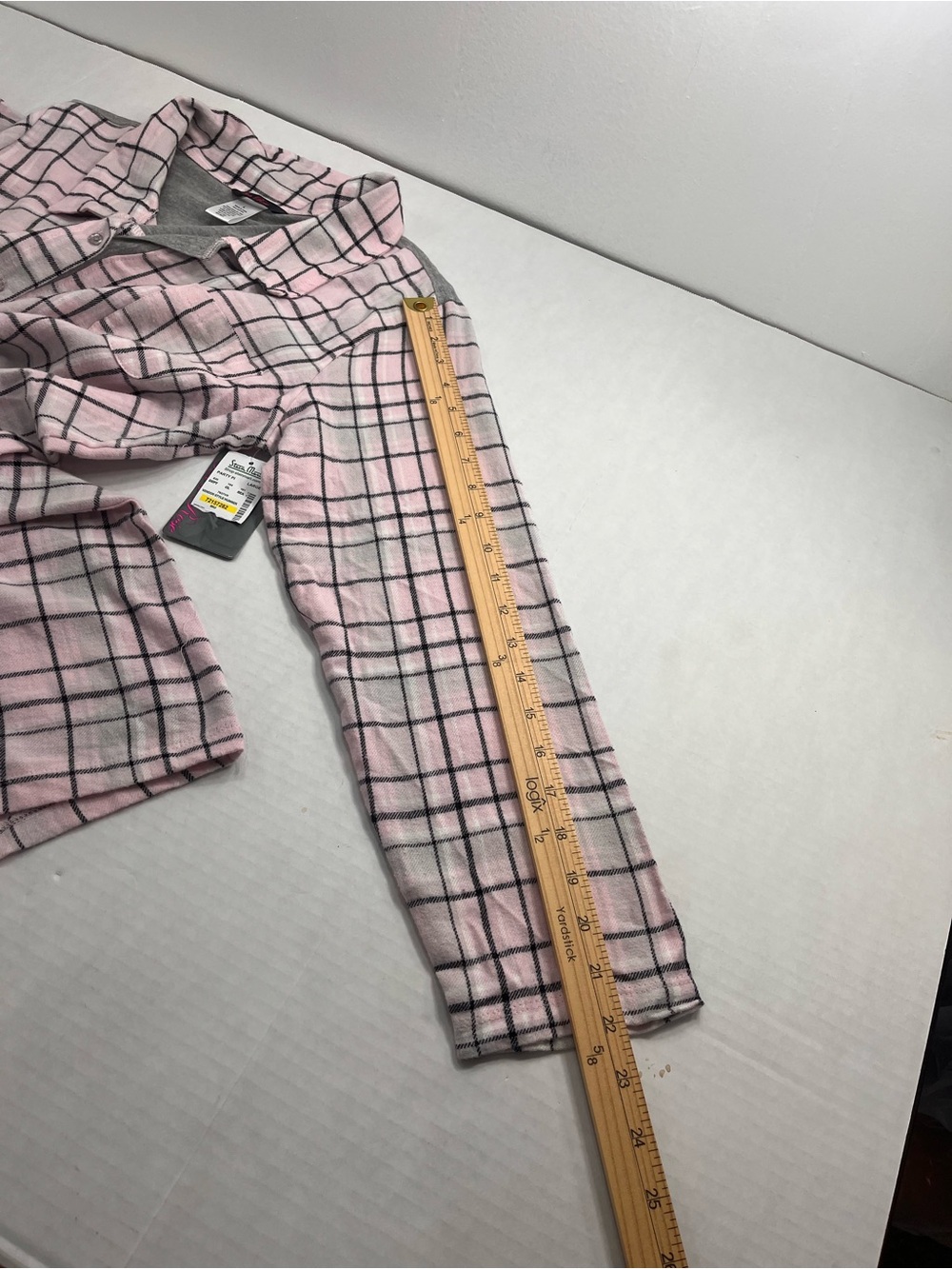 💗✨ NWT Ava Rose Plaid Button Front Tunic Top | Size Large ✨💗 - Picture 4 of 7